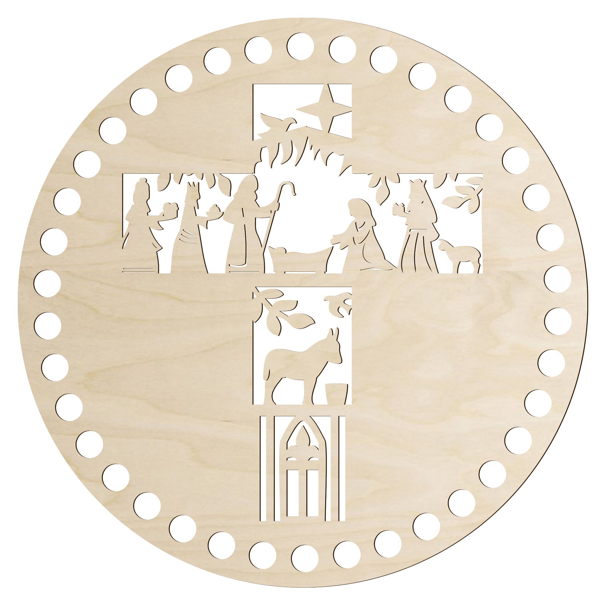 Moseskorb-boden, Häkelzubehör, 20 Cm Bodentasche