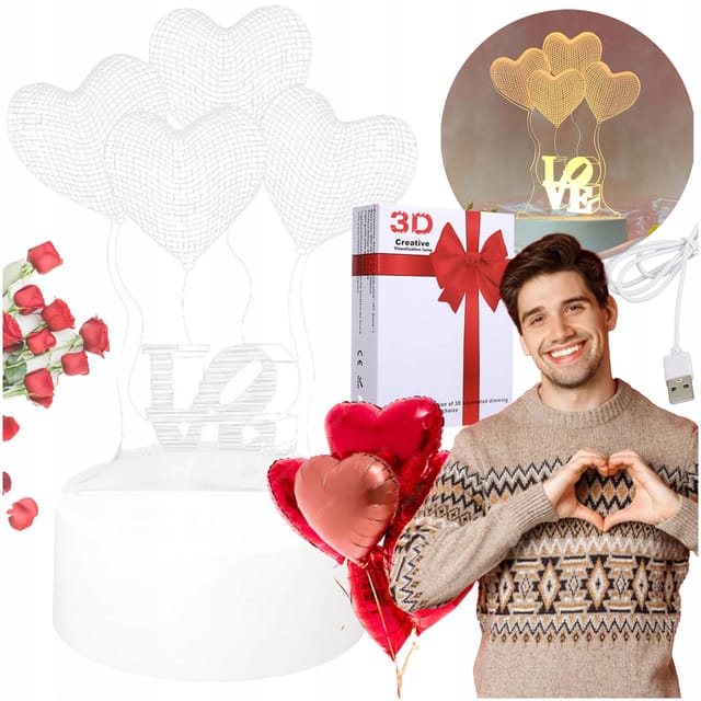Valentinstagsgeschenk Für Sie, Usb-lampe Mit Der Aufschrift „liebe“, 3 Modi