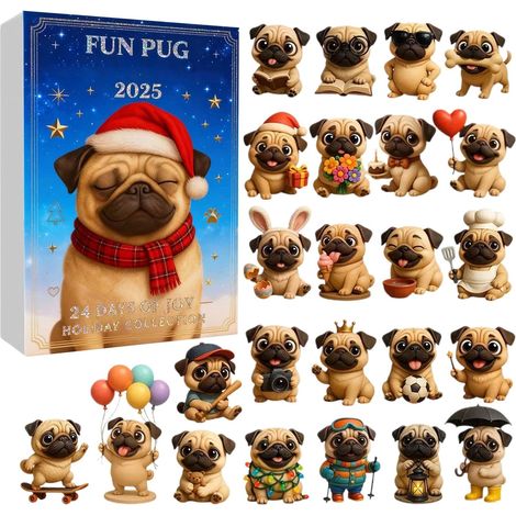 Adventskalender, 2d-anhänger, 24-tägiger Weihnachtscountdown Mit Charms, Für Mädchen, Nichten, Familie, Freunde, Teenager, Schüler, Schultaschen, Rucksäcke