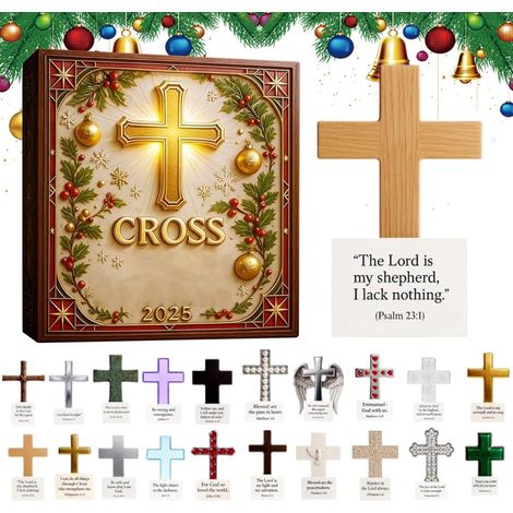 Adventsbaumschmuck 2025 – Christliche 2d-acryl-dekoration – 20-tägiger Religiöser Countdown-kalender Für Baum, Auto, Rückspiegel, Kranz, Wand, Fenster