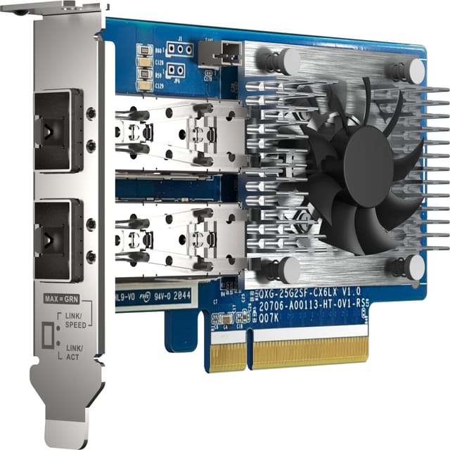 Qnap Qxg-25g2sf-cx6 Netzwerkkarte Eingebaut Faser 25000 Mbit/s