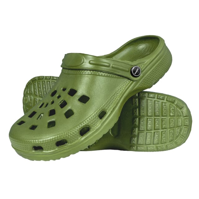 Clogs Mit Fersenriemen Grün 38