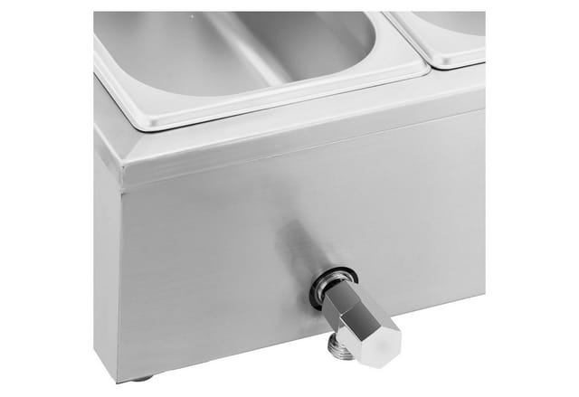 Bain-marie Speisenwärmer, Warmhaltebuffet Mit Haube 6 X Gn 1/3 2100 W