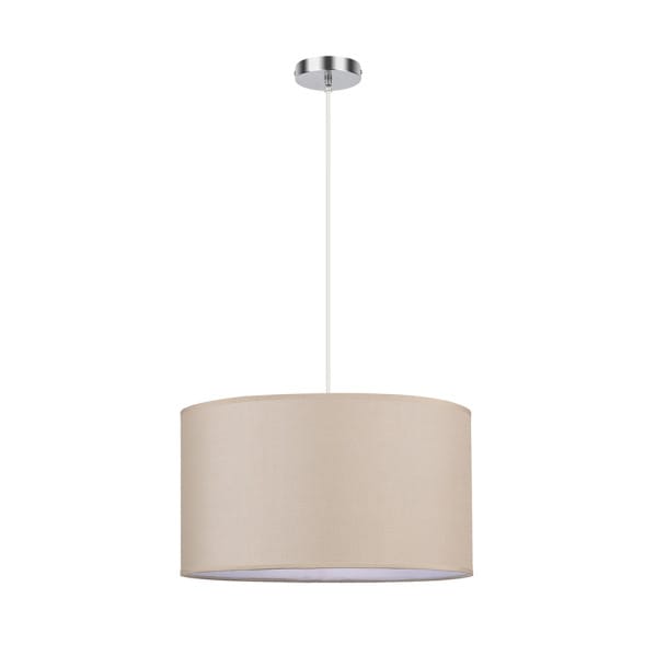Fabrilamp Pendelleuchte Modell Chanza In Chrom/beige