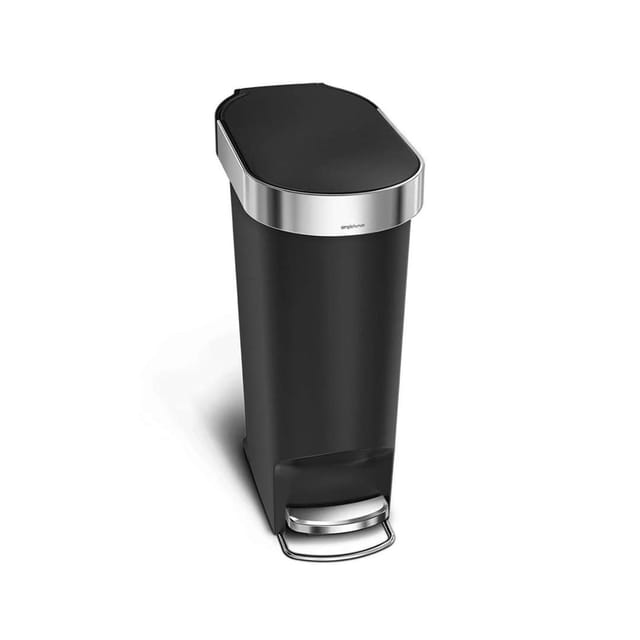 Simplehuman - Mülleimern - Abfalleimer Slim 40 L, Schwarz Cw1390