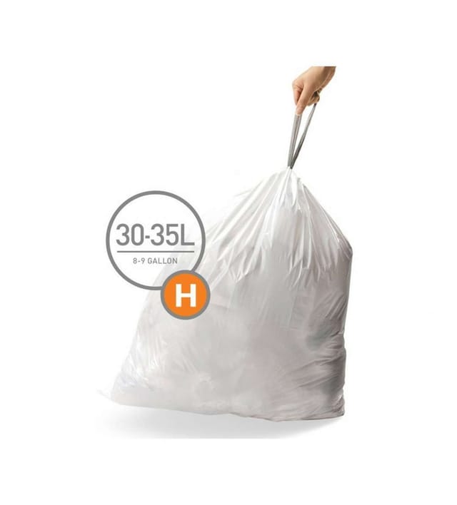 Simplehuman - Mülleimerbeutel 30-35 L, Typ H, 60 Stk. Cw0258