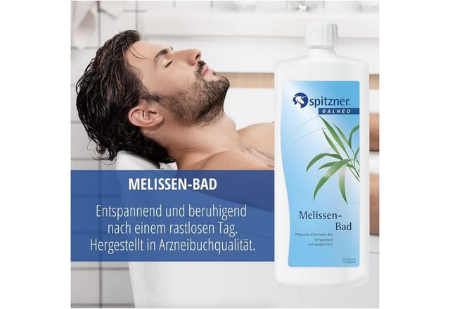 Spitzner Melissen Bad 1 Liter Gesundheitsfördernder Badezusatz Mit Melissenextrakt