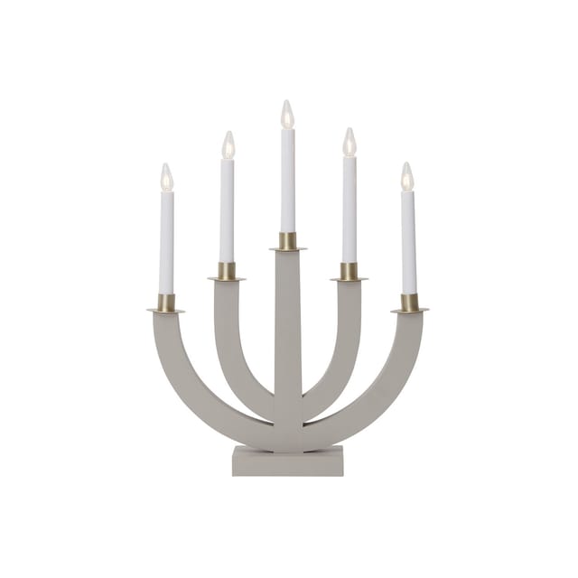 Star Trading - Fensterleuchter 'eli', 5-flammig, Beige
