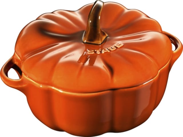 Staub Kürbis Cocotte, 15 Cm | Zimt | Kürbis | Keramik (40511-554-0)