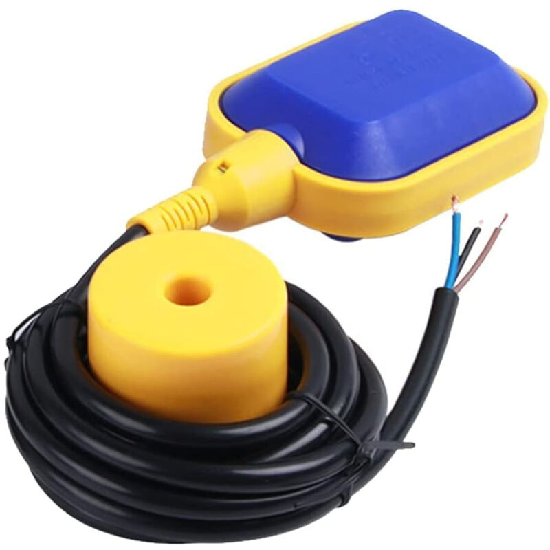 Rowoythk Wasserstandsregler Mit Schwimmerschalter – 5 M Flexibles Pvc-kabel – Ip65 Für Wasserpumpen Und Nicht Korrosive Tanks