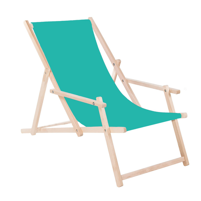 Liegestuhl Sonnenliege Mit Armlehnen Strandliege Aus Massivholz