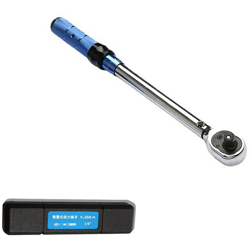 Hochpräziser Drehmomentschlüssel, Verstellbarer Drehmomentschlüssel Für Heim-fahrrad-autoreparatur, Vanadiumstahl-drehmomentschlüssel Mit Aufbewahrungsbox, 3/8(10–60 Nm) - Tigrezy