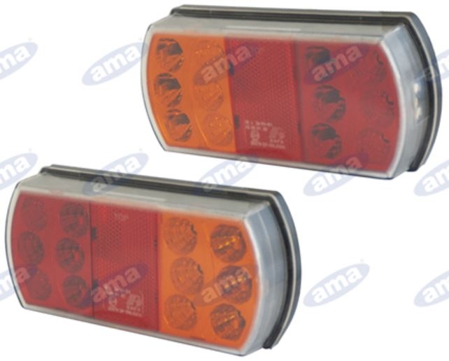 Linkes Rücklicht Led 165x80x35mm Traktor Maschine 12-24v