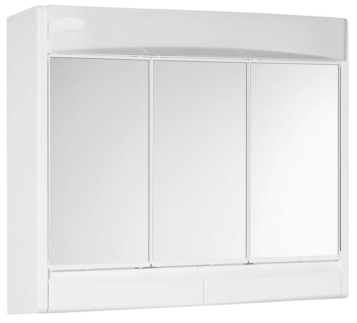 Spiegelschrank 60 X 51 X 18 Cm Mit Beleuchtung Und Steckdose, Leuchtstoffröhre T8, 1 X 15 W, 230 V, Saphir – Hohe Qualität