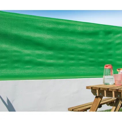 Grüner, Gewebter Hdpe-sichtschutz 1,50 X 10 M – 120 G/m² – 95 % Lichtundurchlässigkeit Nortene