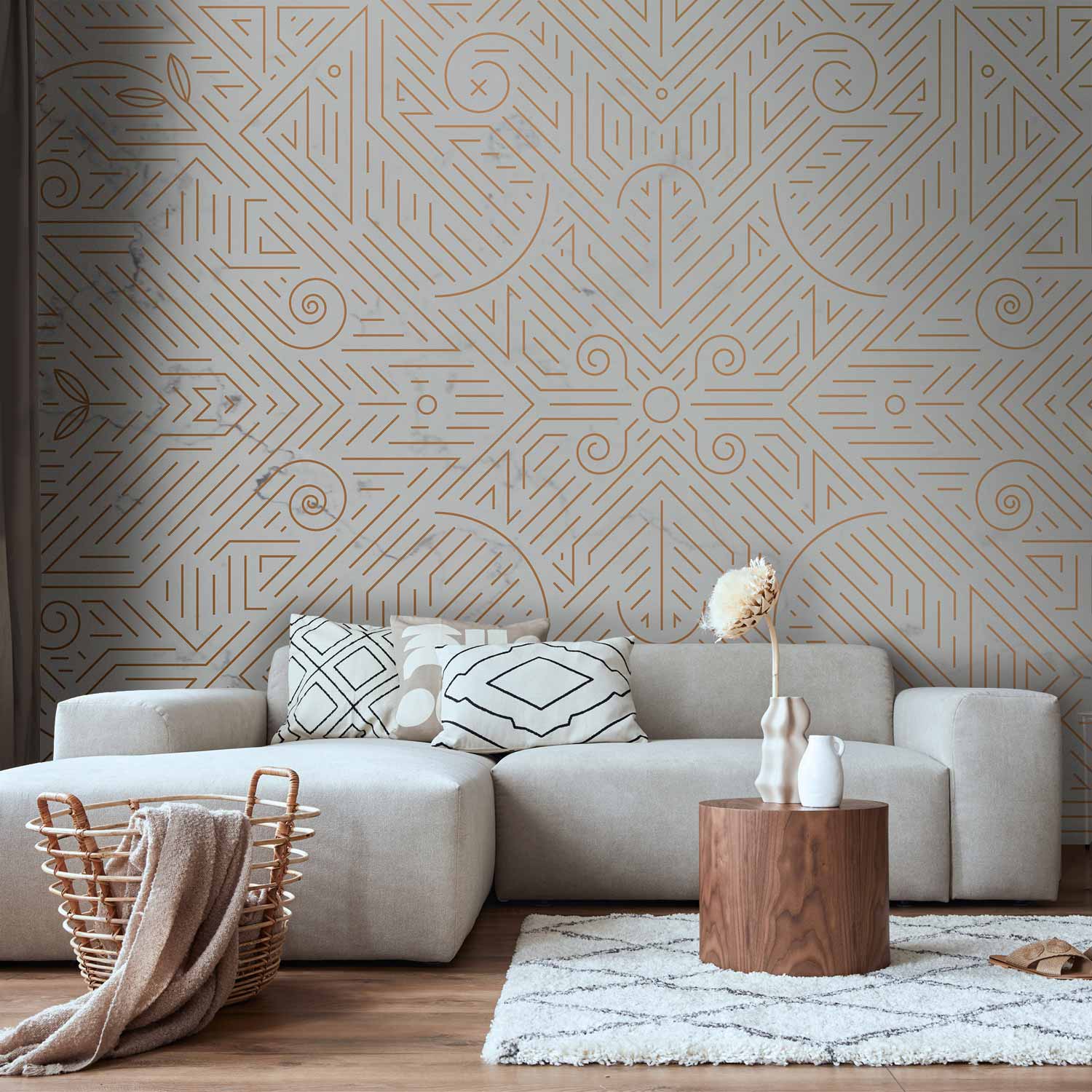 Tapete Artgeist Elegant Gold 450x315 Cm
