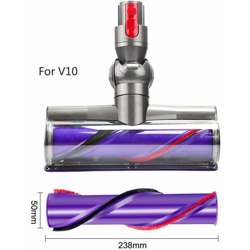 Dpzo – Walzenbürste Für Dyson V10 Staubsauger – Präzise Eckenreinigung – Kompatibel Mit V6, V7, V8, V10, V11 – Größe: 5 X 23,8 Cm