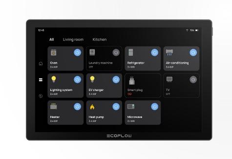 Ecoflow Powerinsight Kontrollpanel Schwarz Smart Home