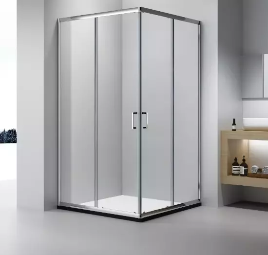 Duschkabine 75x120,eckeinstieg Dusche,duschkabine Klarglas 5 Mm,2 Schiebeseiten,h 185 Cm - Lemmo