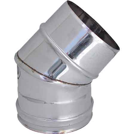 Bogen 45° Für Rauchrohr Ø 140 Mm