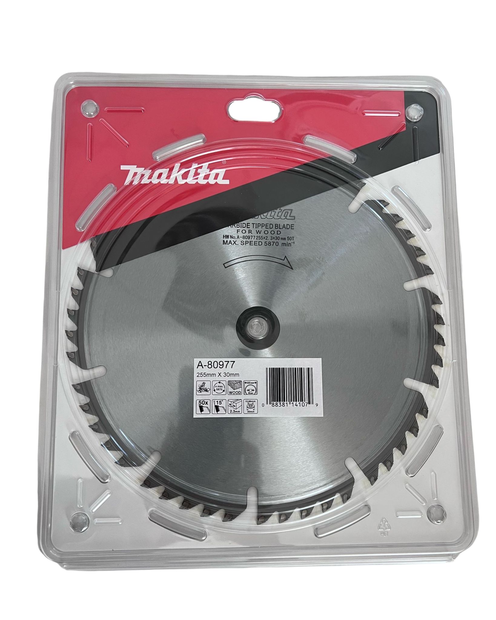 Makita A-80977 Wolfram-kreissägeblatt 255 X 2,3 X 30 Mm 255 X 2,3 X 30 Mm 50 Zähne 15°