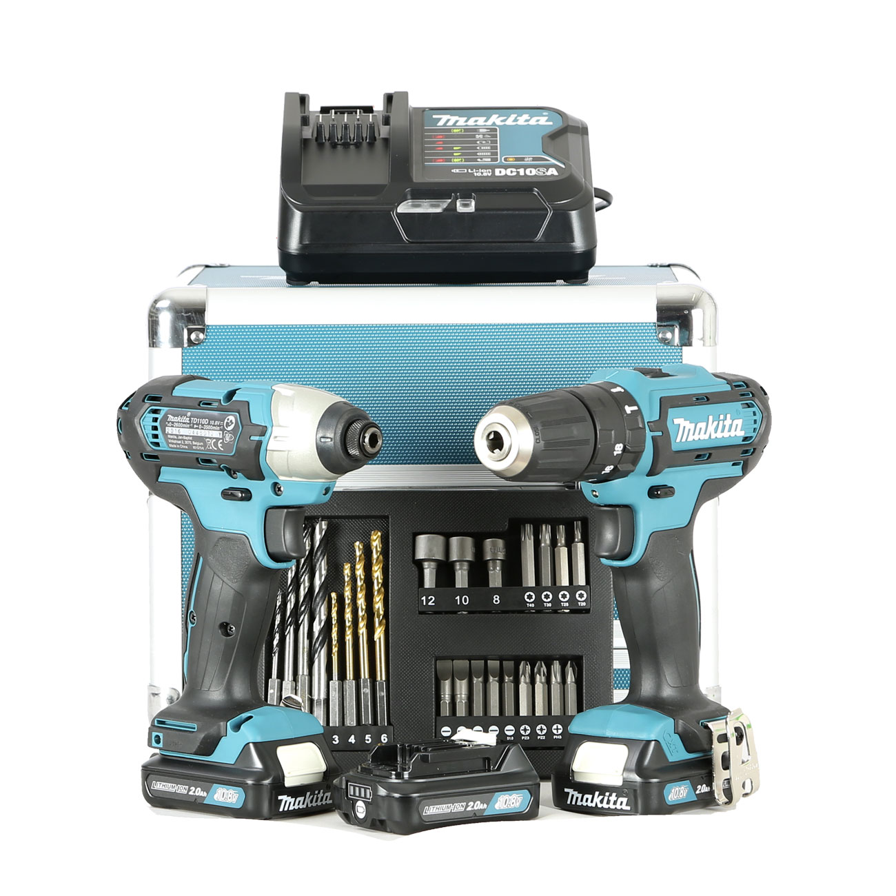 Makita Clx202sax2 Kit Akku Schlagbohrschrauber Und Schlagschrauber