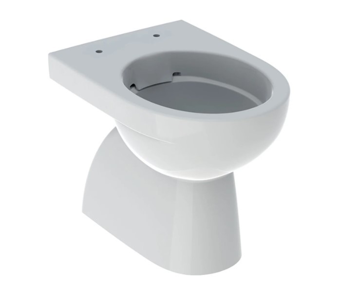 Stand-tiefspül-wc Selnova Weiß Glänzend - Geberit - Mit Toilettensitze Soft