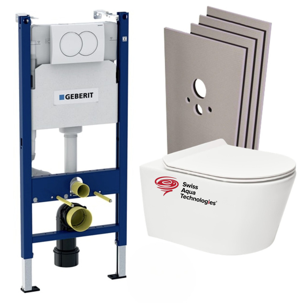Pack Geberit Rahmen + Wc Ohne Flansch Sat Brevis