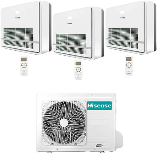 Hisense Console Series Turbo R32 Trial Split Inverter-klimaanlage 9000 + 9000 + 9000 Btu Mit E.u. 3amw52u4rjc Neu Klasse A++/a+