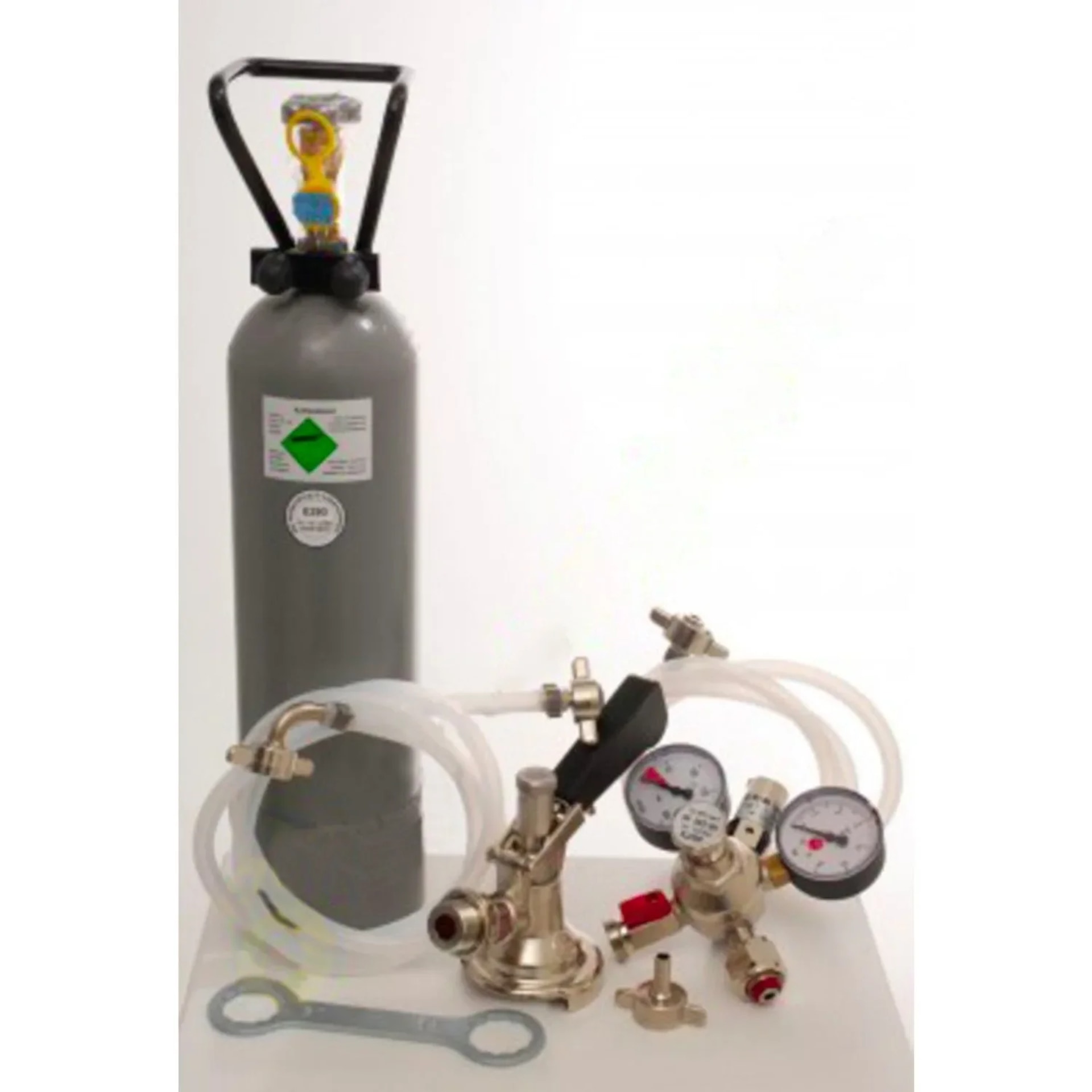 Zubehörpaket Kontakt 2-leitig Mit 2x Kombi Fitting Und 2 Kg Co2 Flasche