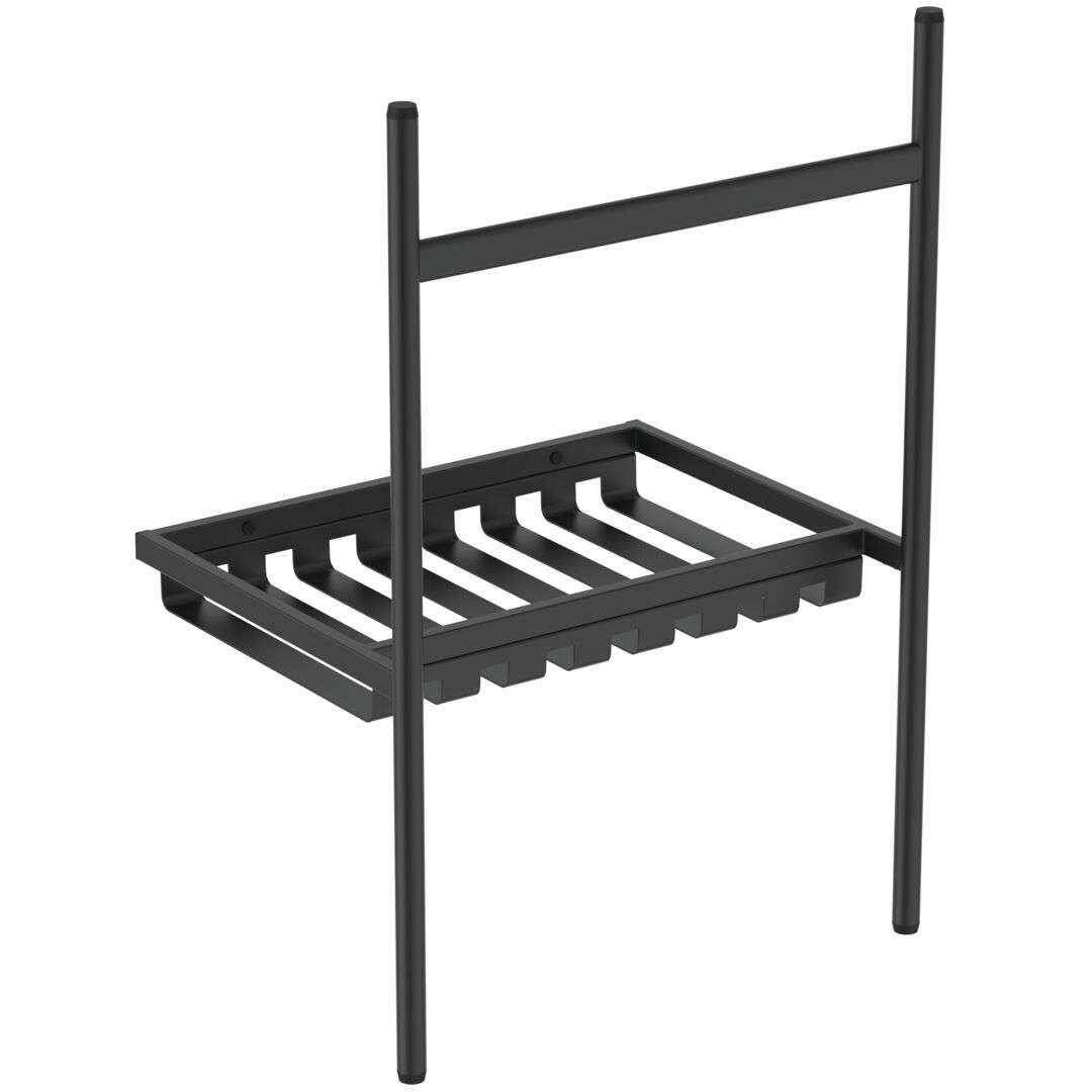 Ideal Standard - Conca - Metall-untergestell Für Waschbecken 60 Cm, Seide Schwarz E2532xg