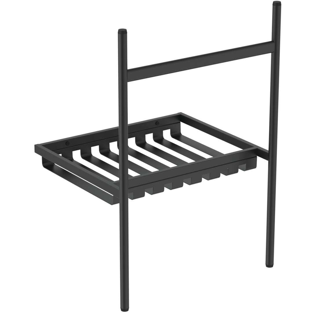 Ideal Standard - Conca - Metall-untergestell Für Waschbecken 60 Cm, Seide Schwarz E2531xg