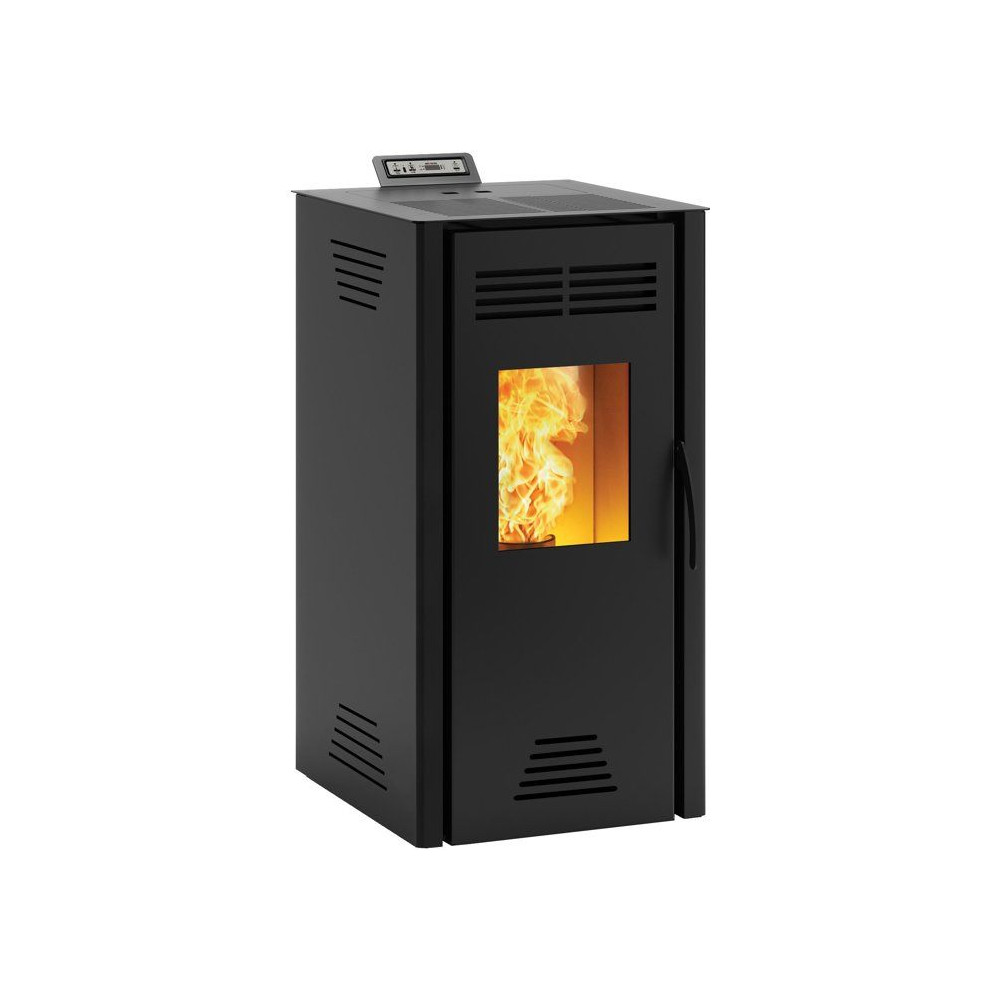 Pelletofen Invicta Adrano 7 Plus Schwarz 7 Kw Frontscheibe