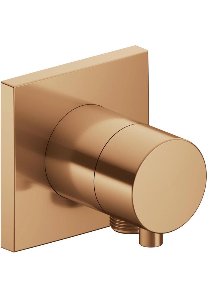 Keuco Ixmo Armatur 59548, 3-wege Umstellventil Mit Schlauchanschluss Unterputz, Rosette Eckig, Griff Comfort, Farbe: Bronze Gebürstet - 59548031102