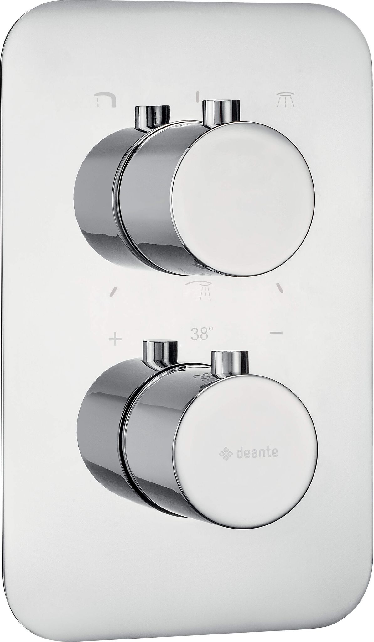 Deante Bxy 0ebt Thermostat-wasserhahnpaneel Verchromt