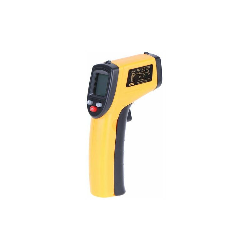 Ulisem Digitales Infrarot-thermometer, Berührungsloses Laser-thermometer Für Industrielle Anwendungen Mit Hintergrundbeleuchtung, -50–380 °c, Nicht Für Die Anwendung Am Menschen Geeignet, Batterie Nic