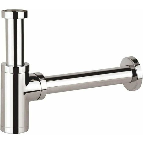 Umnuou – 1 1/4 Zoll Messing-waschbecken-siphon – Verstellbar, Geruchsdicht – 120 Mm Verlängerungsrohr – Verchromt Und Korrosionsbeständig