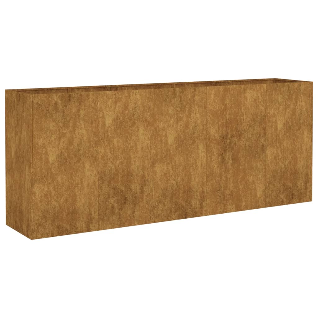 Hochbeet 200x40x80 Cm Cortenstahl Vidaxl Braun
