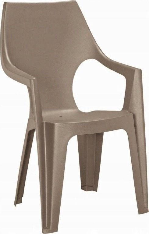 Keter Dante Gartenstuhl Beige, Stapelbar Und Bequem