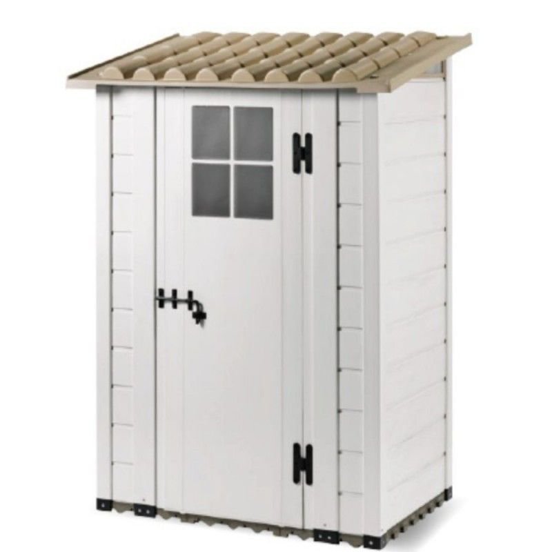 Gartenhaus Aus Pvc Mit Boden Und Fenstern 139x95x201 Tuscany Evo