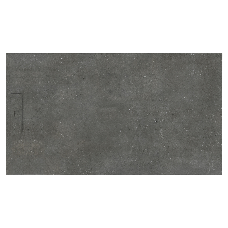 Sanycces - Siena Rechteckige Duschwanne Sanydur Gel Coat 110 X 80 Cm, Fossil Grau