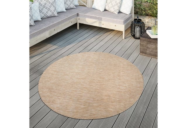 TT Home Teppich Badezimmer, Diele, Esszimmer, Flur, Küche, Schlafzimmer, Wohnzimmer, A, Rund, Höhe: 4 mm, Teppich Outdoor Wohnzimmer Esszimmer Balkon Wetterfest