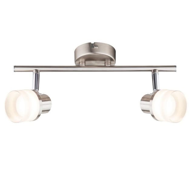 GLOBO LIGHTING LED Deckenspot, LED-Leuchtmittel fest verbaut, Warmweiß, Wand- und Deckenleuchte Deckenstrahler 2 flammig