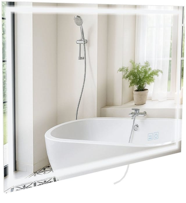 CLP Badspiegel Jaffrey 70x100 mit Bluetooth klarglas Größe:70x100 cm
