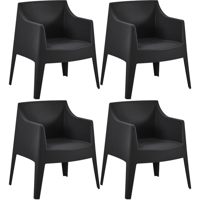 CLP 4er Set Stühle Bartal Farbe:schwarz