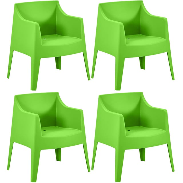 CLP 4er Set Stühle Bartal Farbe:grün