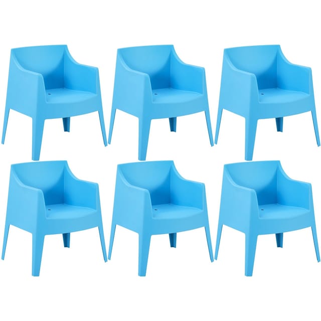CLP 6er Set Stühle Bartal Farbe:blau