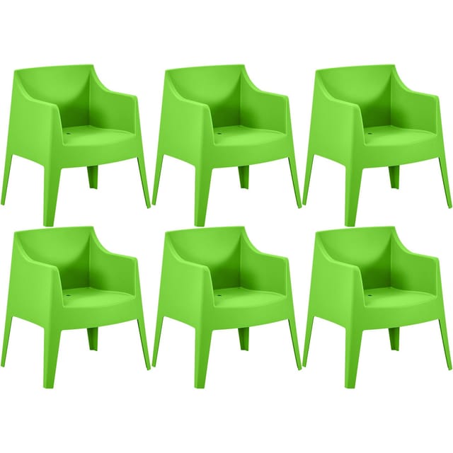 CLP 6er Set Stühle Bartal Farbe:grün