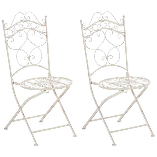CLP 2er Set Stühle Indra Farbe:antik-creme