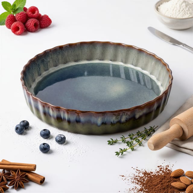 Keramische Tarteform Zum Backen Von Kuchen Im Backofen, 27 Cm